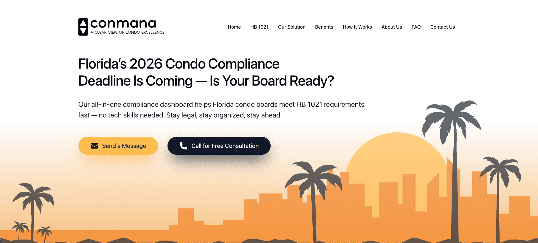 Conmana SaaS Landing Page